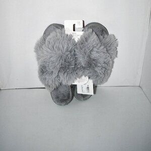 Spa Essentials by Sleep Sense slippers in Grey Size: XL(11-12) #3MSW031 NWT
